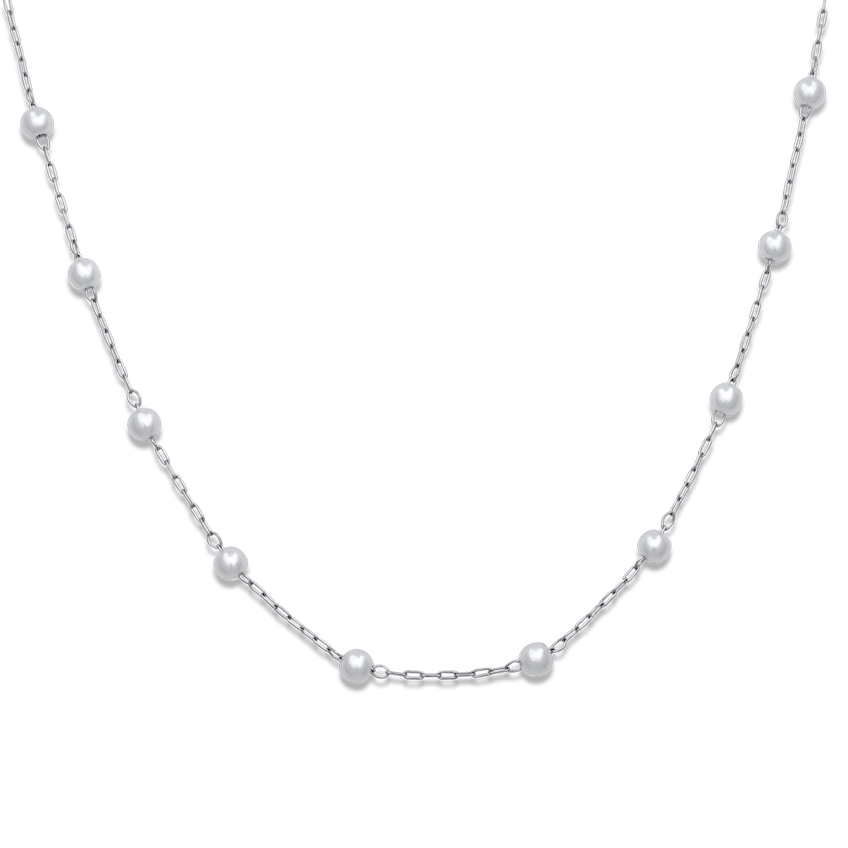 Aurore Chain Silver 4MM Αλυσίδα λαιμού από ανοξείδωτο ατσάλι 316L
